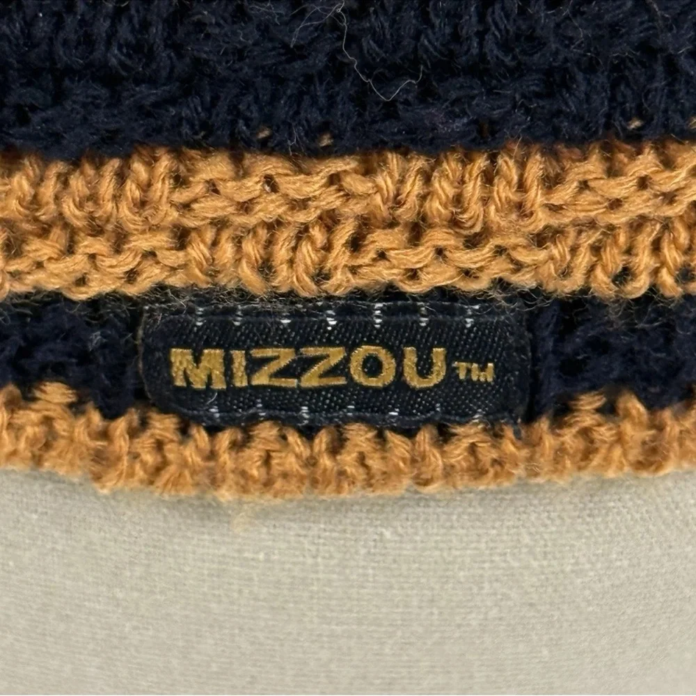 Mizzou Striped Black and Gold‎ Beanie
